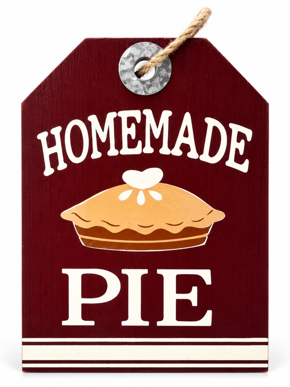 Ashland Fall Wooden Sign "Homemade Pie" Plaque Halloween Thanksgiving Decor 7”